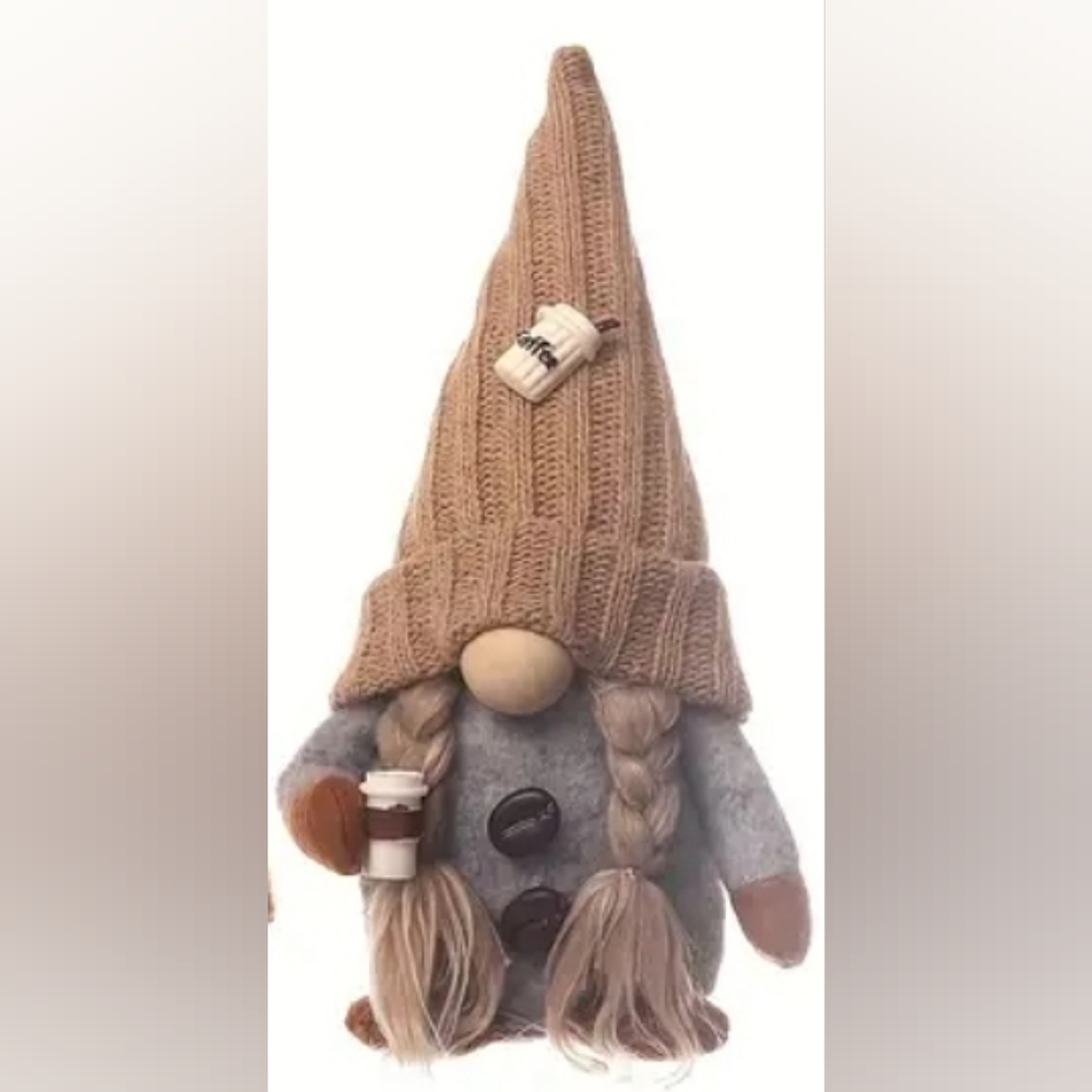 Choose 1 Ginger Beard, White Braid, Gray Beard or Orange Beard Coffee Gnome